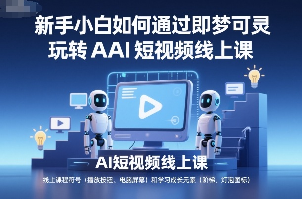 新手小白如何通过即梦可灵玩转AI短视频线上课-来友网创