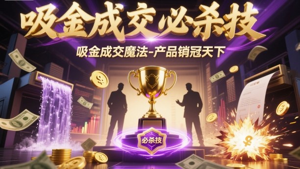 吸金成交必杀技,吸金成交魔法-产品销冠天下-来友网创