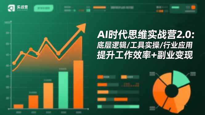 (16506期)AI时代思维实战营2.0:底层逻辑/工具实操/行业应用 提升工作效率+副业变现-来友网创