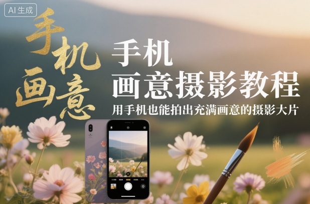 手机画意摄影教程,用手机也能拍出充满画意的摄影大片-来友网创