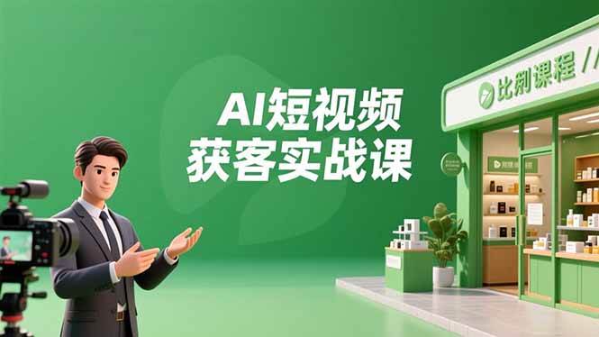 (16747期)AI短视频获客实战课,数字人创作、实体行业应用、精准引流,30天获取客源月入6万+-来友网创