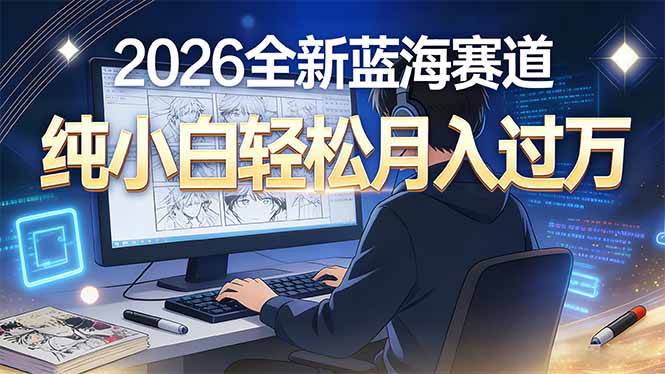 (16781期)2026年全新蓝海赛道,纯小白轻松月入过万-来友网创