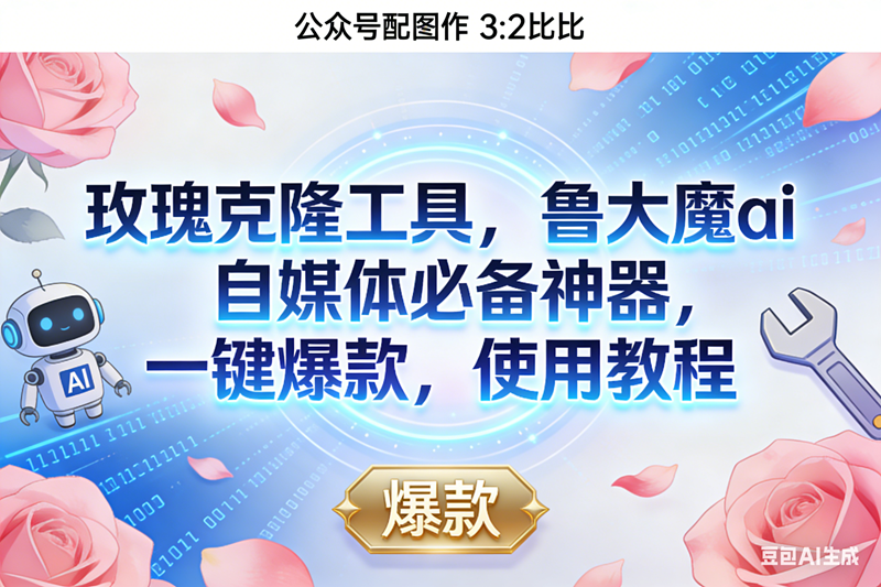 (16847期)玫瑰克隆神器,鲁大魔ai,自媒体必备,一键爆款工具,详细介绍,和使用教程-来友网创
