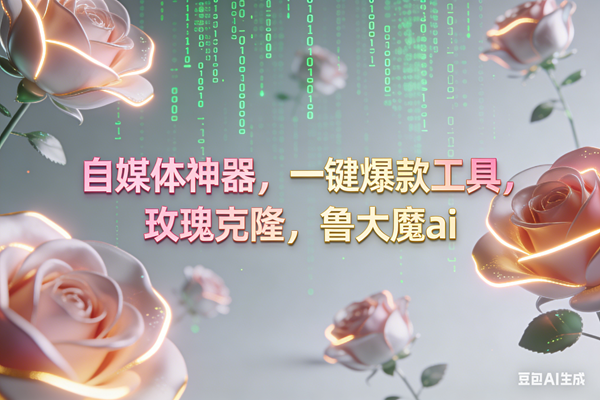 (16965期)ai鲁大魔,自媒体必备的软件,玫瑰克隆神器,一键爆款,详细教程-来友网创