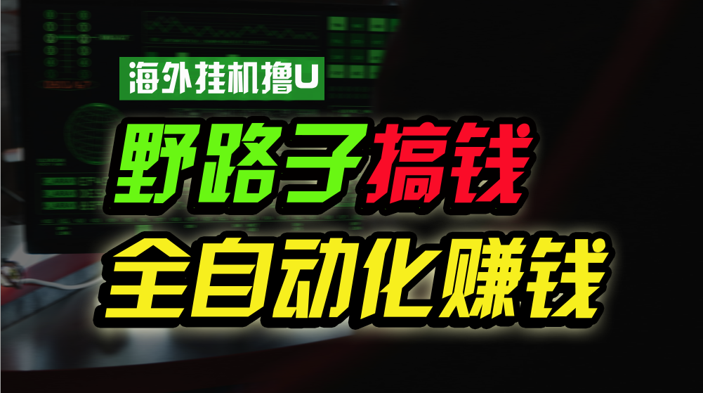 海外挂机撸U新平台，日赚8-15美元，全程无人值守，可批量放大，工作室内部项目！-来友网创