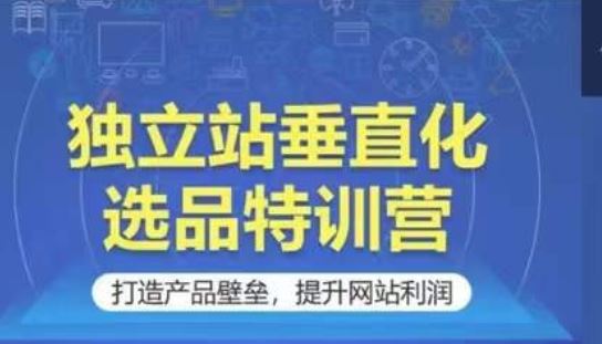 独立站垂直化选品特训营，打造产品壁垒，提升网站利润-来友网创