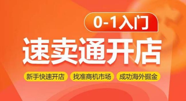 速卖通开店0-1入门，新手快速开店 找准商机市场 成功海外掘金-来友网创