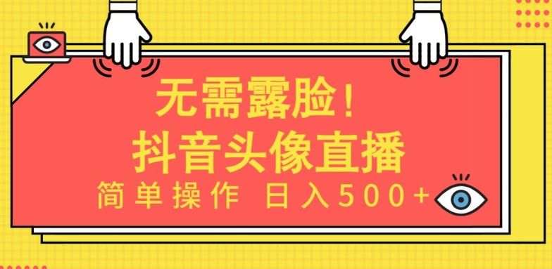 无需露脸，Ai头像直播项目，简单操作日入500+【揭秘】-来友网创