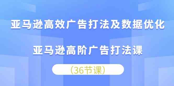 亚马逊高效广告打法及数据优化，亚马逊高阶广告打法课（36节）-来友网创