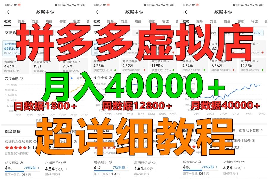 拼多多虚拟电商训练营月入40000+，全网最详细，你做你也行，暴利稳定长久-来友网创