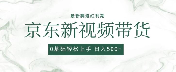 2024最新京东视频带货项目，最新0粉强开无脑搬运爆款玩法，小白轻松上手【揭秘】-来友网创