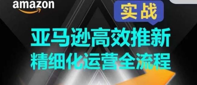 亚马逊高效推新精细化运营全流程，全方位、快速拉升产品排名和销量!-来友网创