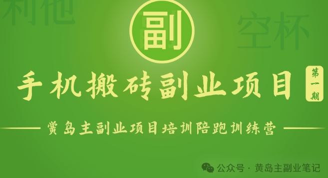 手机搬砖小副业项目训练营1.0，实测1小时收益50+，一部手机轻松日入100+-来友网创