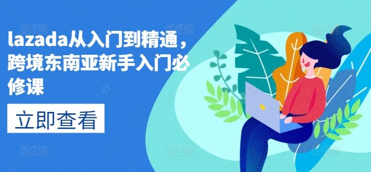 lazada从入门到精通，跨境东南亚新手入门必修课-来友网创