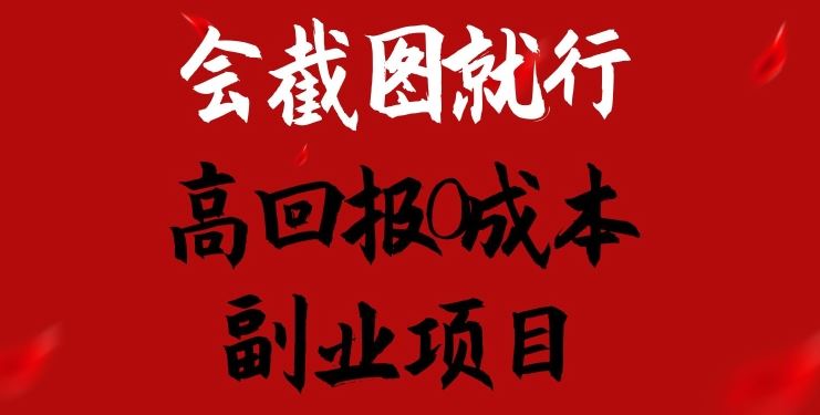 会截图就行，高回报0成本副业项目，卖离婚模板一天1.5k+【揭秘】-来友网创