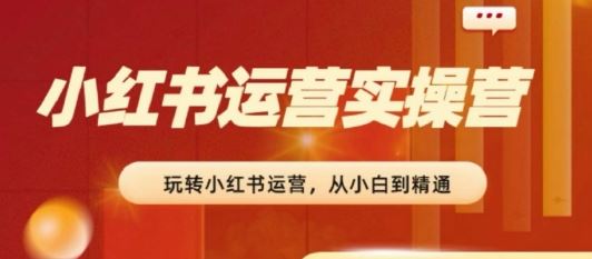 2024小红书运营实操营，​从入门到精通，完成从0~1~100-来友网创