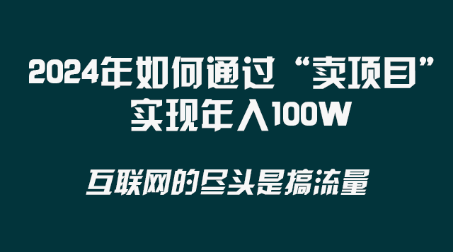 （8382期） 2024年如何通过“卖项目”实现年入100W-来友网创