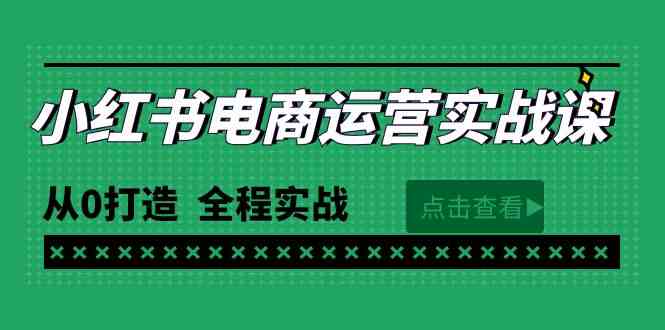 （9946期）最新小红书·电商运营实战课，从0打造  全程实战（65节视频课）-来友网创