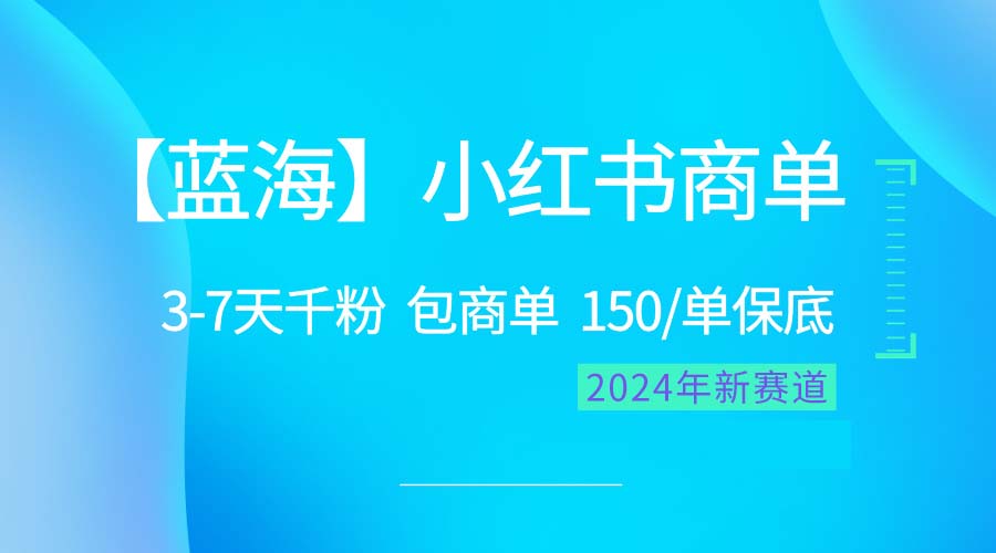 （10232期）2024蓝海项目【小红书商单】超级简单，快速千粉，最强蓝海，百分百赚钱-来友网创