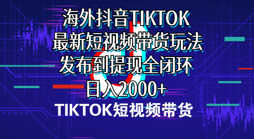 （10320期）海外短视频带货，最新短视频带货玩法发布到提现全闭环，日入2000+-来友网创