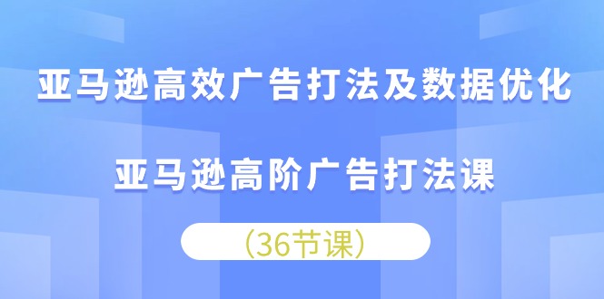 （10649期）亚马逊高效广告打法及数据优化，亚马逊高阶广告打法课-来友网创