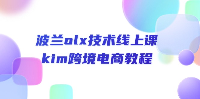 （10967期）波兰olx 技术线上课，kim跨境电商教程-来友网创