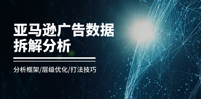 （11004期）亚马逊-广告数据拆解分析，分析框架/层级优化/打法技巧（8节课）-来友网创