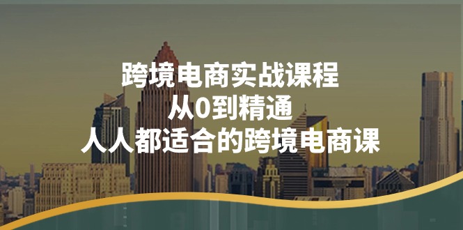 （11183期）跨境电商实战课程：从0到精通，人人都适合的跨境电商课（14节课）-来友网创