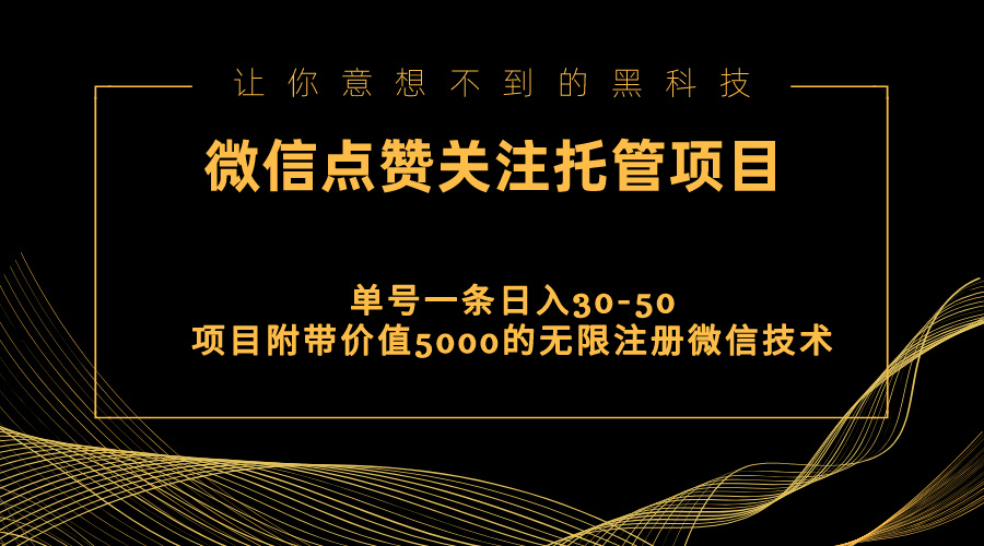 （11177期）视频号托管点赞关注，单微信30-50元，附带价值5000无限注册微信技术-来友网创