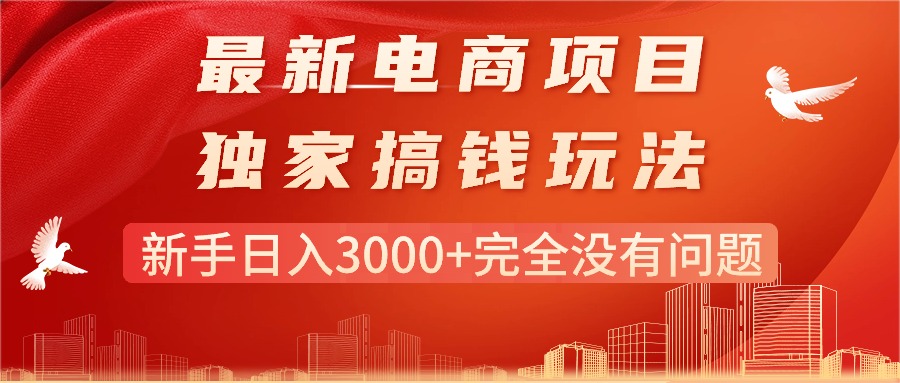 （11101期）最新电商项目-搞钱玩法，新手日入3000+完全没有问题-来友网创