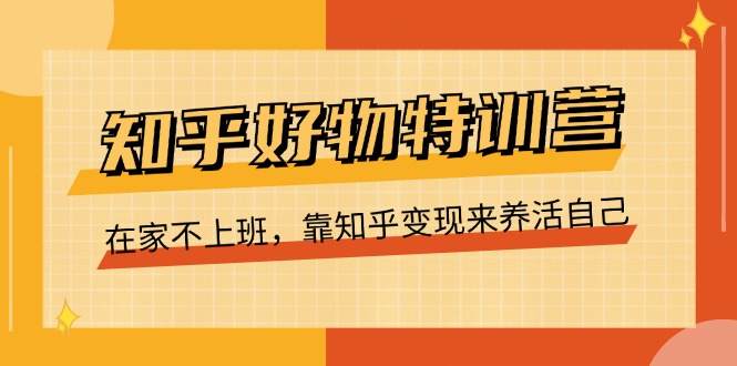 （11369期）知乎好物特训营，在家不上班，靠知乎变现来养活自己（16节）-来友网创