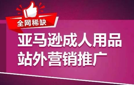 全网稀缺！亚马逊成人用品站外营销推广，​教你引爆站外流量，开启爆单模式-来友网创