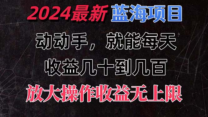 （11470期）有手就行的2024全新蓝海项目，每天1小时收益几十到几百，可放大操作收…-来友网创