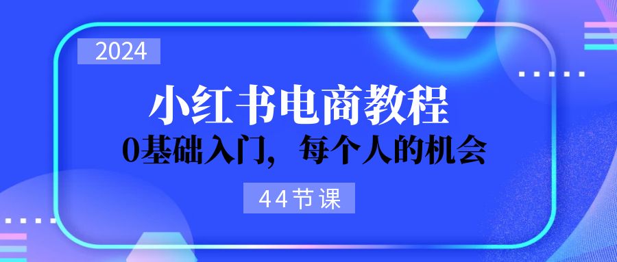 （11532期）2024从0-1学习小红书电商，0基础入门，每个人的机会（44节）-来友网创