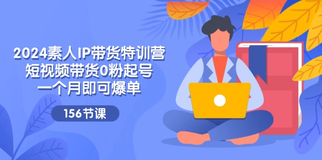 （11670期）2024素人IP带货特训营，短视频带货0粉起号，一个月即可爆单（156节）-来友网创