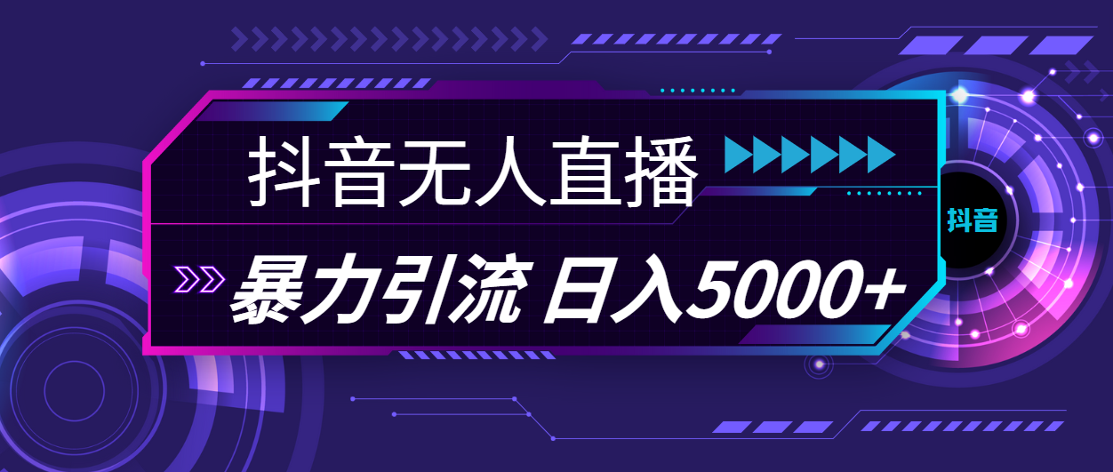 （11709期）抖音无人直播，暴利引流，日入5000+-来友网创