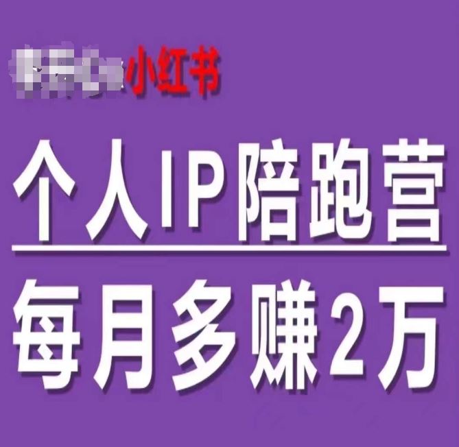 小红书个人IP陪跑营，60天拥有自动转化成交的双渠道个人IP，每月多赚2w-来友网创