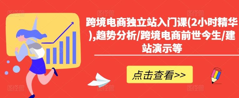 跨境电商独立站入门课(2小时精华),趋势分析/跨境电商前世今生/建站演示等-来友网创