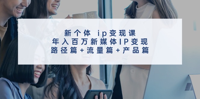 （11971期）新个体 ip变现课，年入百万新媒体IP变现，路径篇+流量篇+产品篇-来友网创