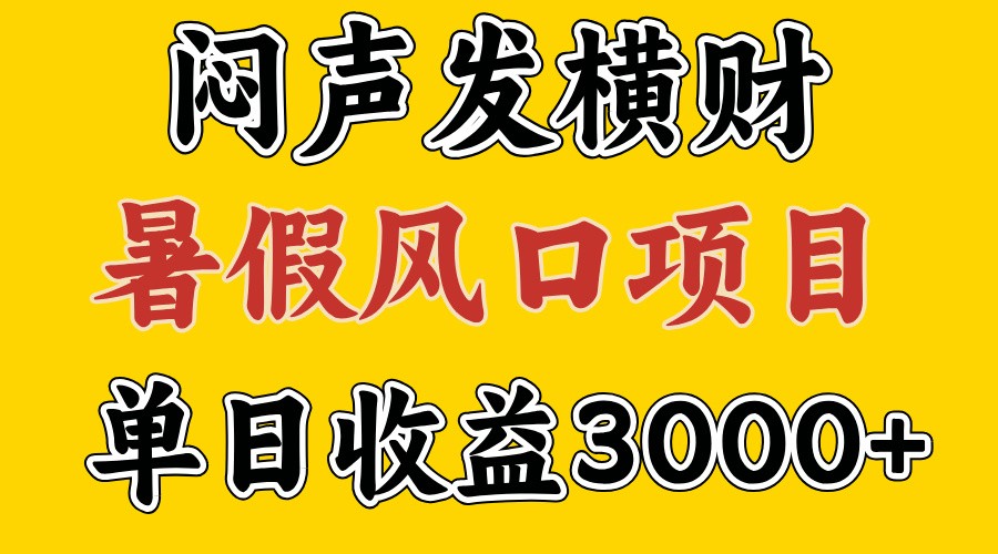 30天赚了7.5W 暑假风口项目，比较好学，2天左右上手-来友网创