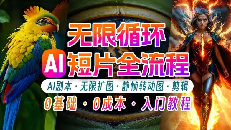 AI剪辑无限循环画面：新手轻松月入上万的秘技【揭秘】-来友网创