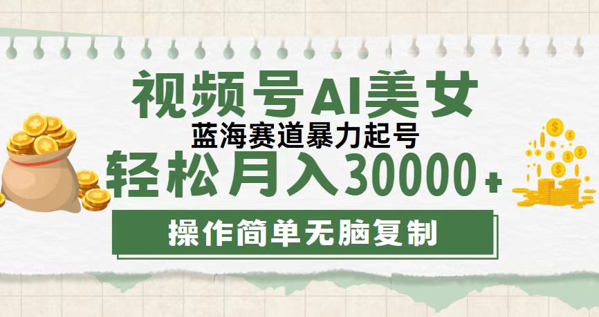 （12087期）视频号AI美女跳舞，轻松月入30000+，蓝海赛道，流量池巨大，起号猛，无…-来友网创