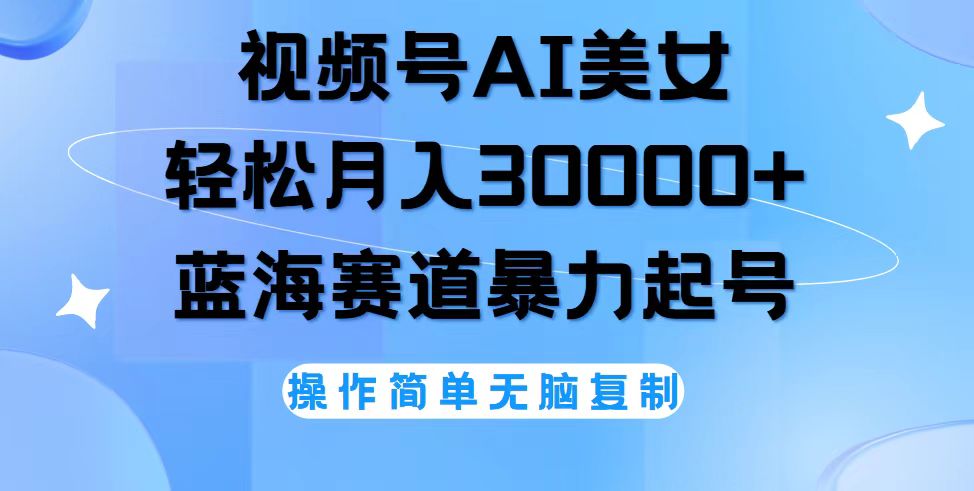 （12125期）视频号AI美女跳舞，轻松月入30000+，蓝海赛道，流量池巨大，起号猛，无…-来友网创