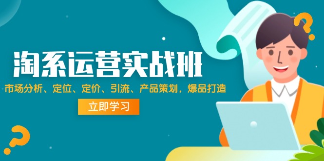 （12186期）淘系运营实战班：市场分析、定位、定价、引流、产品策划，爆品打造-来友网创