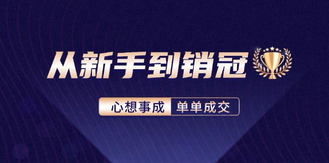 （12383期）从新手到销冠：精通客户心理学，揭秘销冠背后的成交秘籍-来友网创