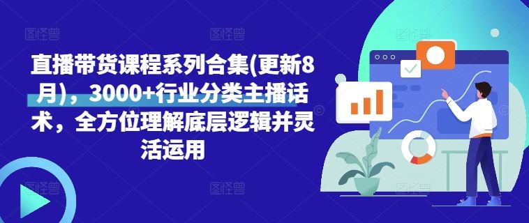 直播带货课程系列合集(更新8月)，3000+行业分类主播话术，全方位理解底层逻辑并灵活运用-来友网创