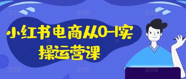 小红书电商从0-1实操运营课，小红书手机实操小红书/IP和私域课/小红书电商电脑实操板块等-来友网创