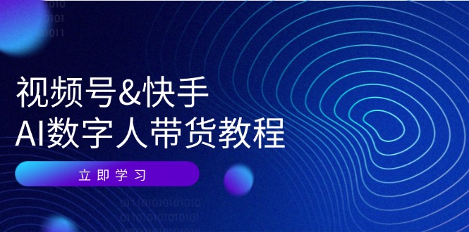 （12470期）视频号&快手-AI数字人带货教程：认知、技术、运营、拓展与资源变现-来友网创