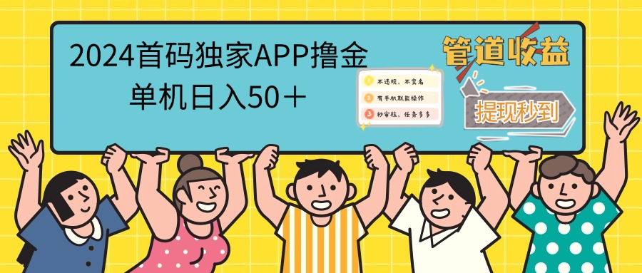 （12603期）2024首码零撸聚合APP，单机日入50＋，提现秒审核秒到账-来友网创