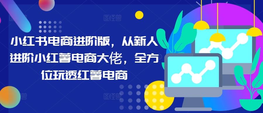 小红书电商进阶版，从新人进阶小红薯电商大佬，全方位玩透红薯电商-来友网创